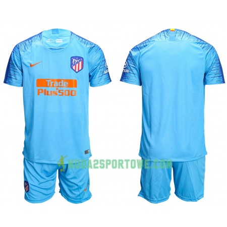 Koszulka Atlético Madryt Dziecięcy Wyjazdowe Stroje Piłkarskie 2018/19 Krótki Rękaw